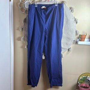 Blue Columbia vintage windbreaker track pants